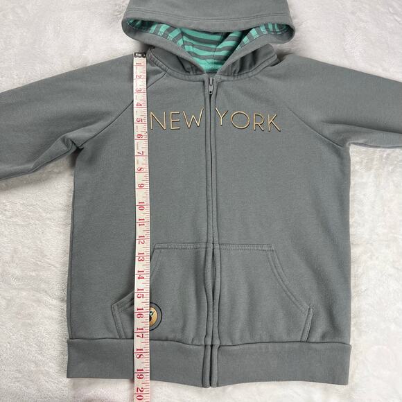 Disney Mickey Mouse New York Statue of Library Kids Hooded Sweatshirt size 9/10 - Picture 9 of 9